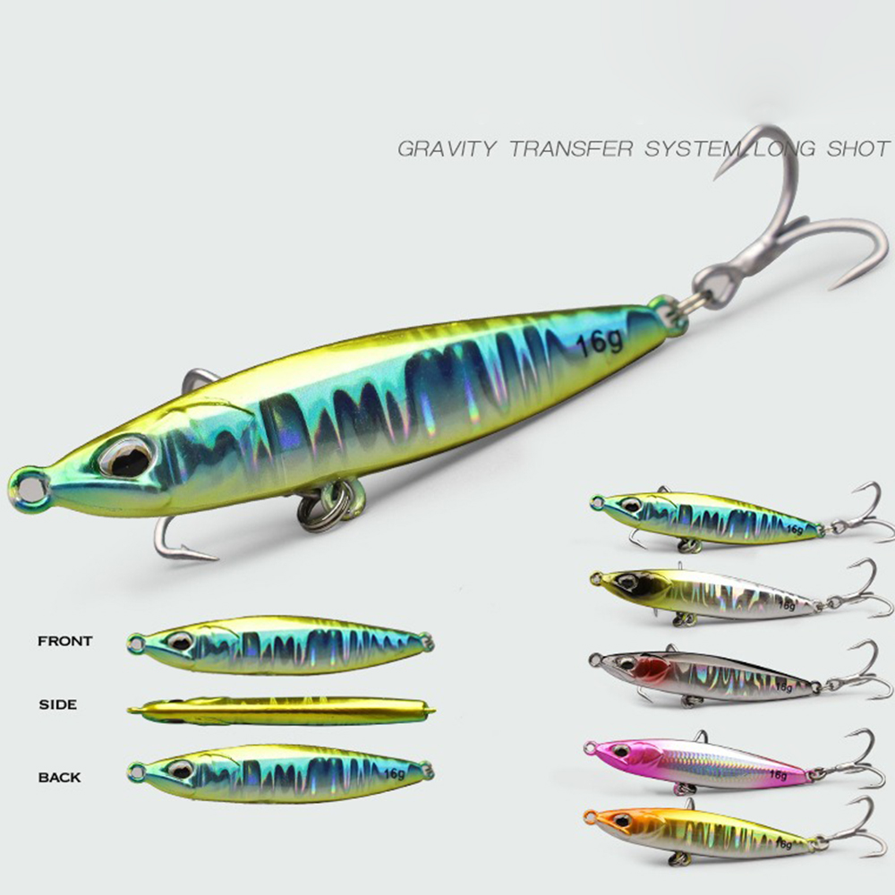 Jig Fishing Lures Metal Jiggin - đánh giá và giá Fishing Hook Treble
